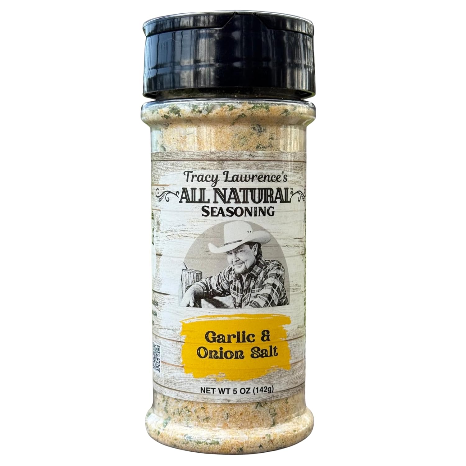 Tracy Lawrence's All Natural 4-Pack Seasoning Set with Cracked Pepper Garlic, Garlic Onion Salt, Seasoning Salt and Creole Blend