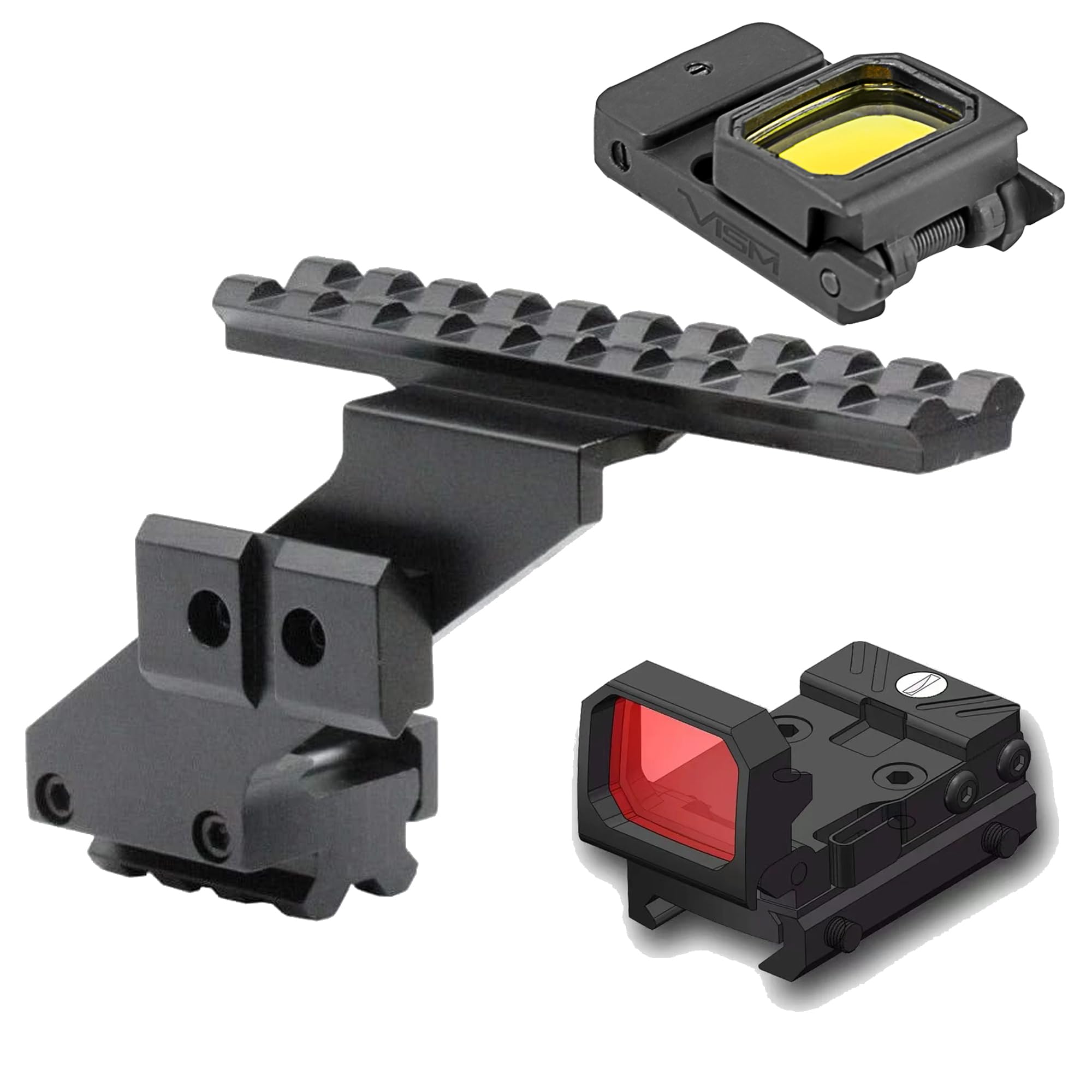 Amazon.com: Combo of 2 - Hand Guns Picatinny Rail Mount 