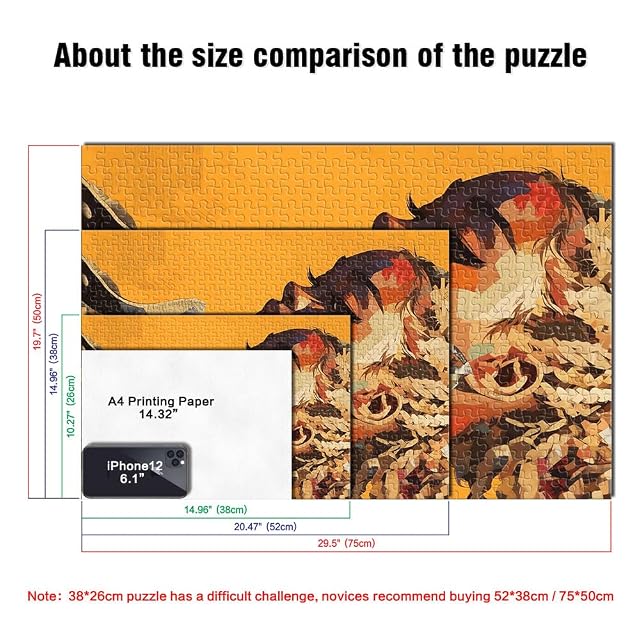 Foto 5 de 6 de Chica Abstracta con Estilo Puzzles de 1000 Piezas para Adolescentes Matar el Tiempo en Vacaciones en casa…