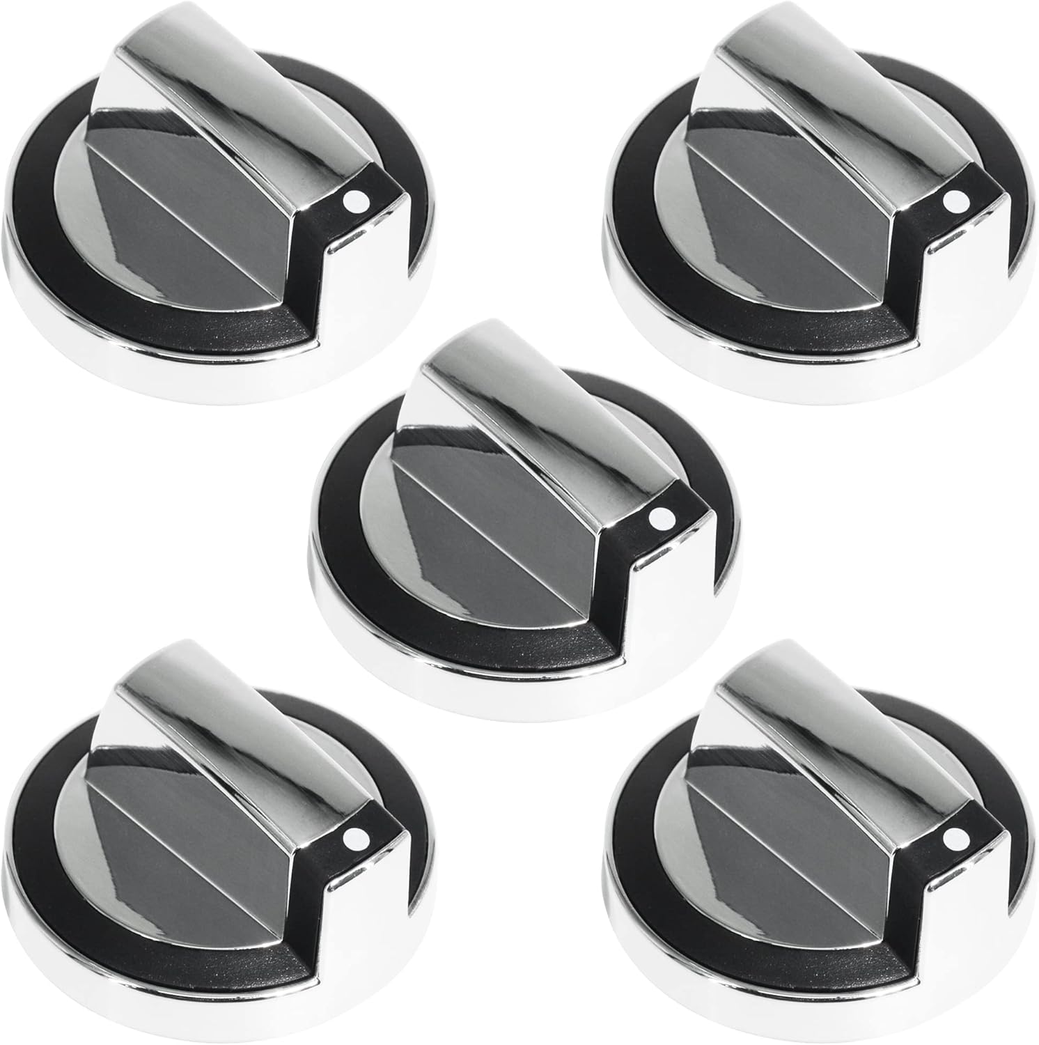 W10284885 Stove Knob Gas Control Assembly Compatible with Whirlpool Range Oven Burner Accessories Replacements Part WPW10284885 AP6018699 PS11752001 (5PCS)