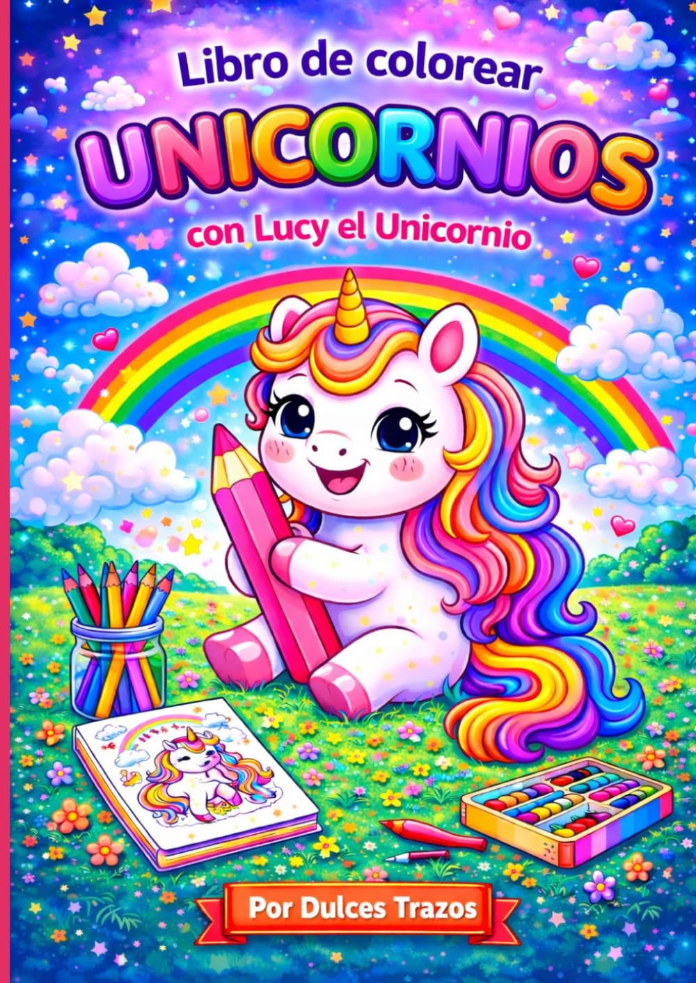 libro de colorear unicornios: con Lucy el unicornio