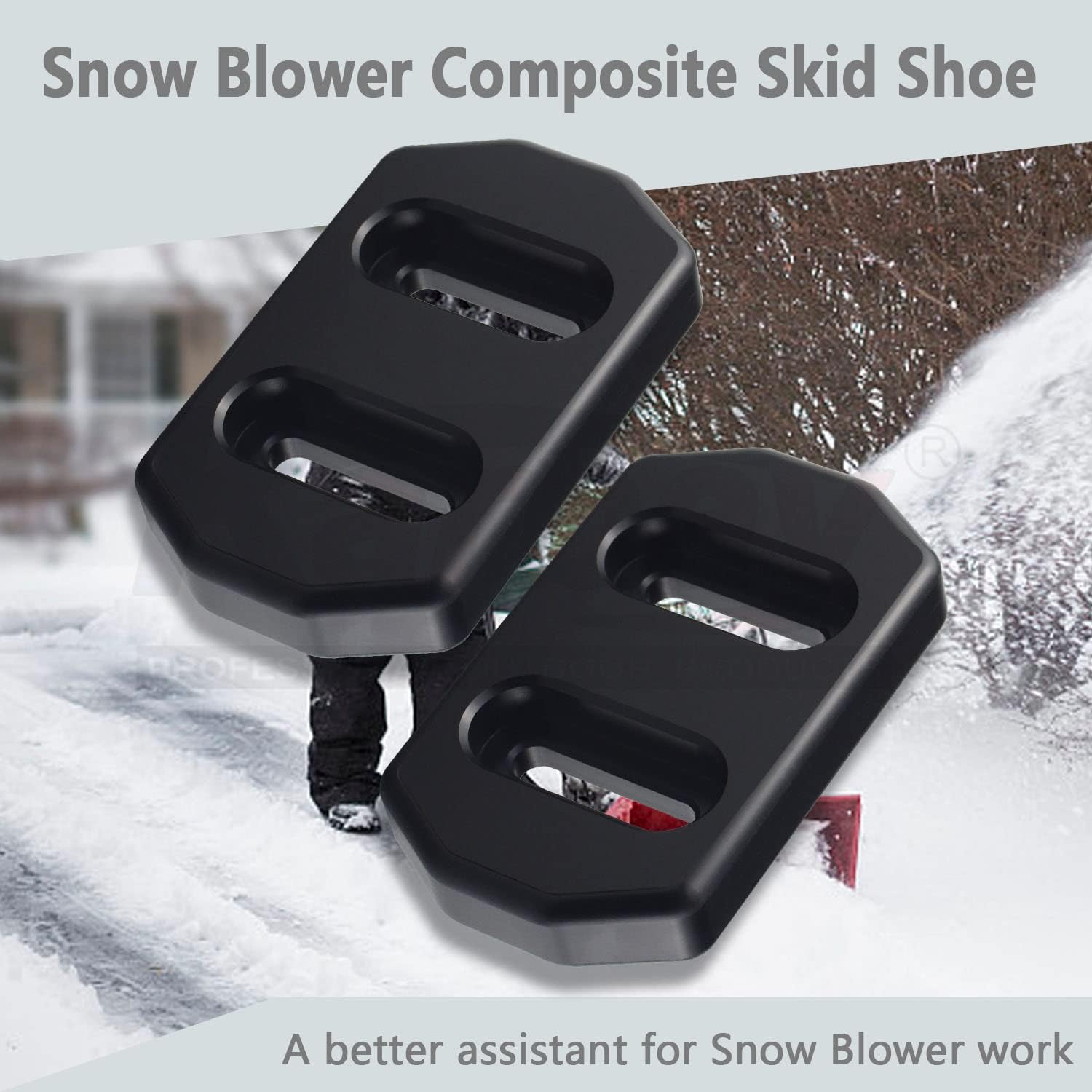 review Karbay 2 Pack Composite Skid Shoes 40-8160-01/A105BD Compatible with Toro Snow Blowers 38501 38503 38062 38063 38064 38072 38073 38078 38605