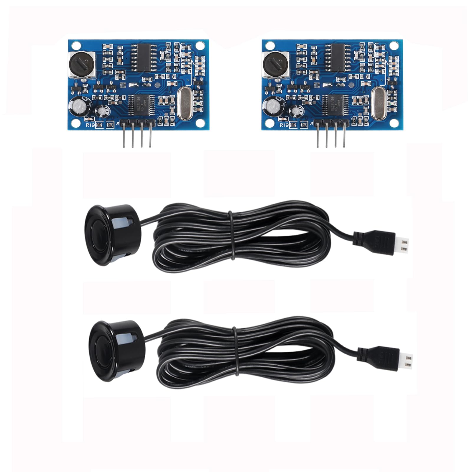 2Pcs JSN-SR04T Integrated Distance Measuring Sensor Transducer Module Ultrasonic Distance Measure with Waterproof Sensor Module JSN-SR04T-V3.0