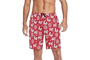 Men's Christmas Pajama Shorts, Soft Comfy Lounge Pjs Bottoms Pajama Pants with...