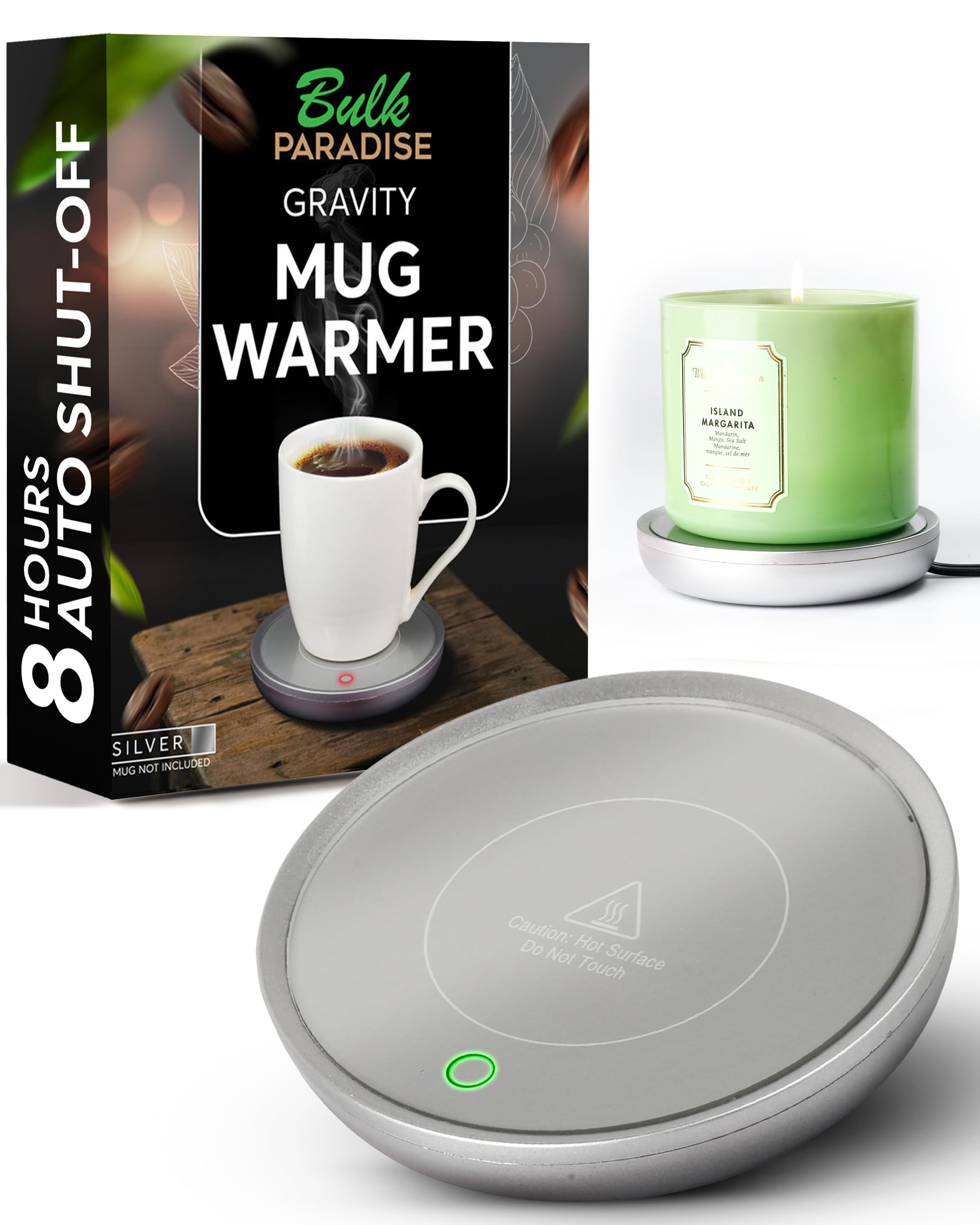 Amazon.com: Coffee Mug Warmer with Auto Shut-Off  Compact 17W Cup Warmer  for Desk with Gravity Switch  Electric Candle Warmer Plate for Jar Candles   Keeps Coffee, Tea & Drinks Warm