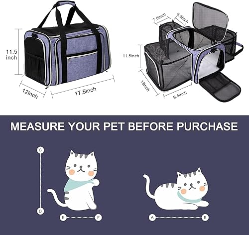 BAGLHER Cat Carrier Bag,Airline Approved Pet Carrier — detail view