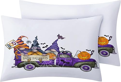 Miniatura 134 de Sábanas de murciélago tamaño individual – Juego de sábanas de Halloween para niños y niñas, juego de sábanas en blanco y negro, microfibra suave