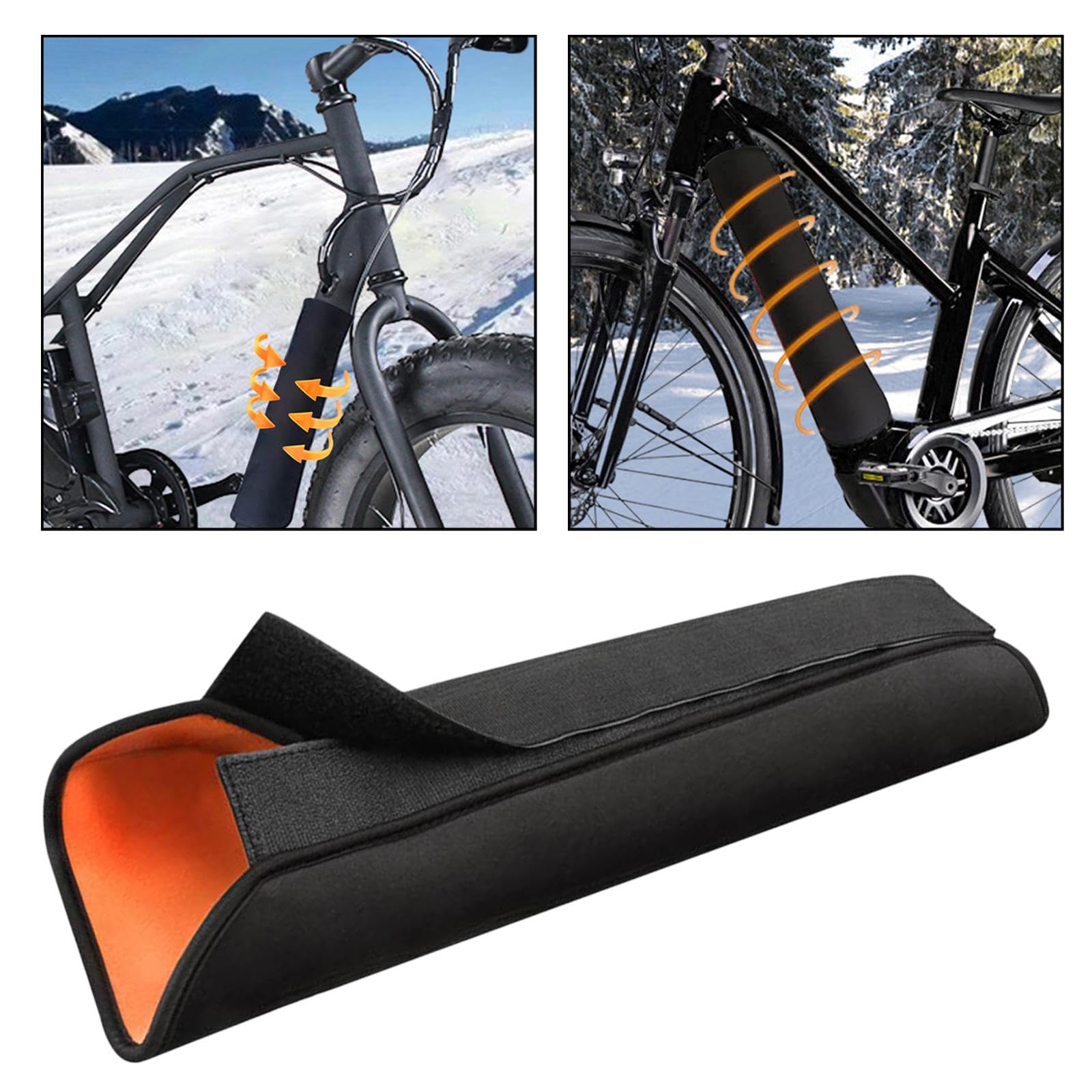 Generic Electric Bike Protective Cover, Black, Water Resistant, Neoprene, Fits 53cm x 37cm/20.87inch x 14.57inch E-Bikes