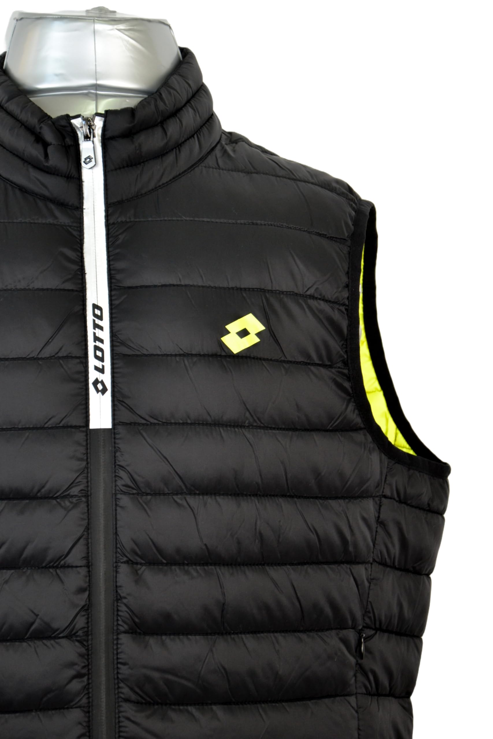 LOTTO SMANICATO UOMO ESTIVO 60 GRAMMI - LEGGERO - GILET UOMO PRIMAVERILE SPORTIVO (L, 432948 BLACK)