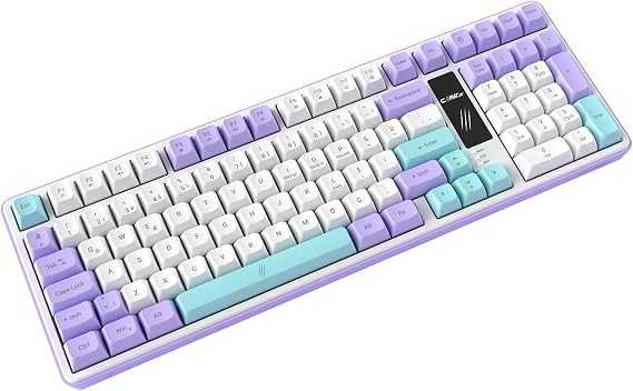 Claw's Luma LCD Logo Ekran - Chromatic RGB Modlu - Ultra Tepkime & Konfor 100 Tuş Kablolu Membran Gaming & Ofis Klavyesi