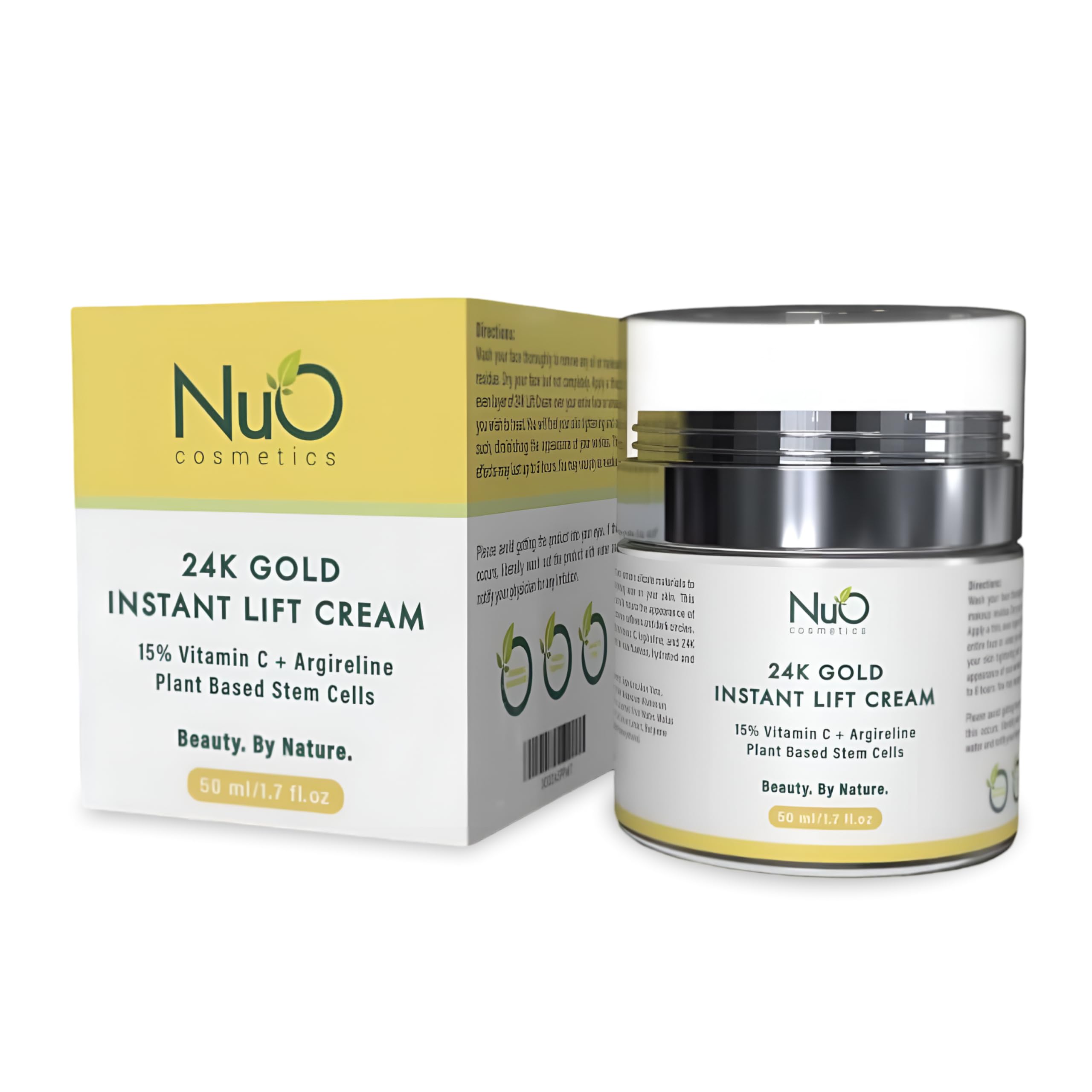 Sponsored Ad - nuorganic 24k Instant Face Lift Cream - Advanced Anti-Aging Moisturizer with Plant Stem Cells for Youthful ...