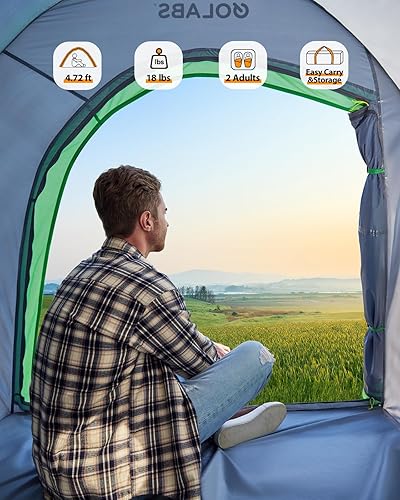 Miniatura 5 de Golabs Truck Bed Tent for 5-6 Ft Bed, 8-Minute Easy Setup by Pre-Assembled Design, Waterproof PU2000mm, 2-Person Portable with Extra Rainfly Cover