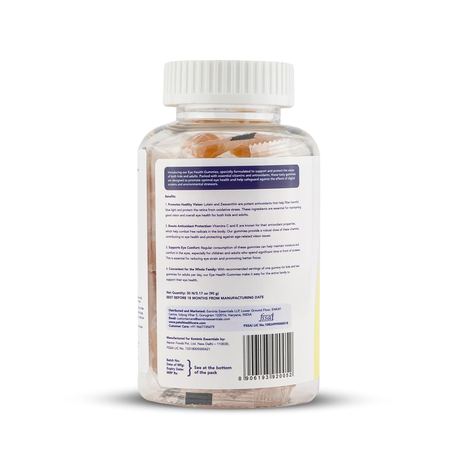 Petu Healthcare Eye Health Gumis for Kids and Adults - Sharper Vision and Healthy Eyes, Soft Chewable Eye Care for Occular Support, Golden Apple Flavard Eye Health Gumis (1 pack) Petu Healthcare Eye Health Gumis for Kids and Adults - Sharper Vision and Healthy Eyes, Soft Chewable Eye Care for Occular Support, Golden Apple Flavard Eye Health Gumis (1 pack)