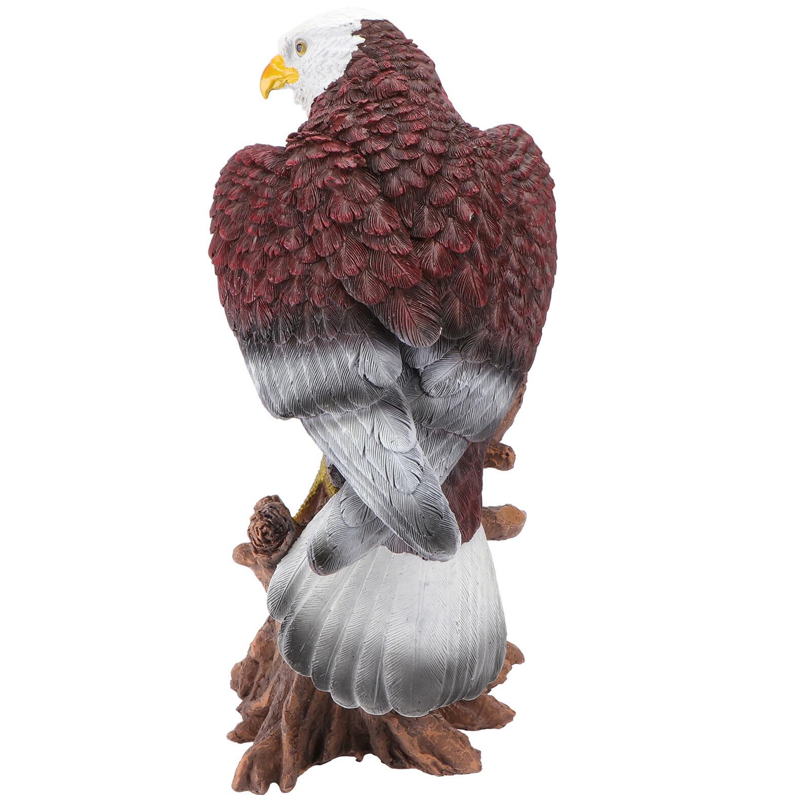 Ornement d'aigle en résine marron sculpture animale pour jardin
