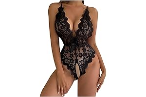 Sensual Exotic Chemise Nightgown with Open Crotchless for Women