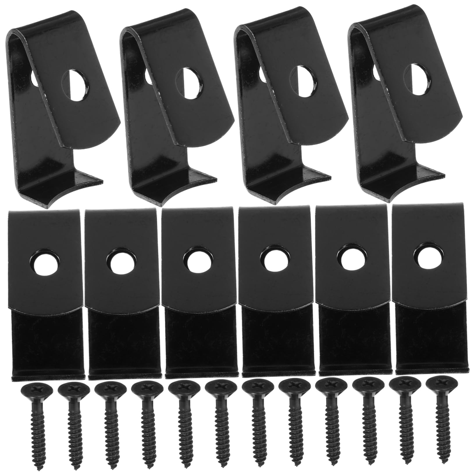 Ciieeo 2 Ensembles Crochets Pour Pots De Fleurs Crochets En Métal Clips Pour Pots De Fleurs Clips Pour Jardinières Supports Muraux En Métal Supports Muraux Pour Plantes 12 pièces * 2