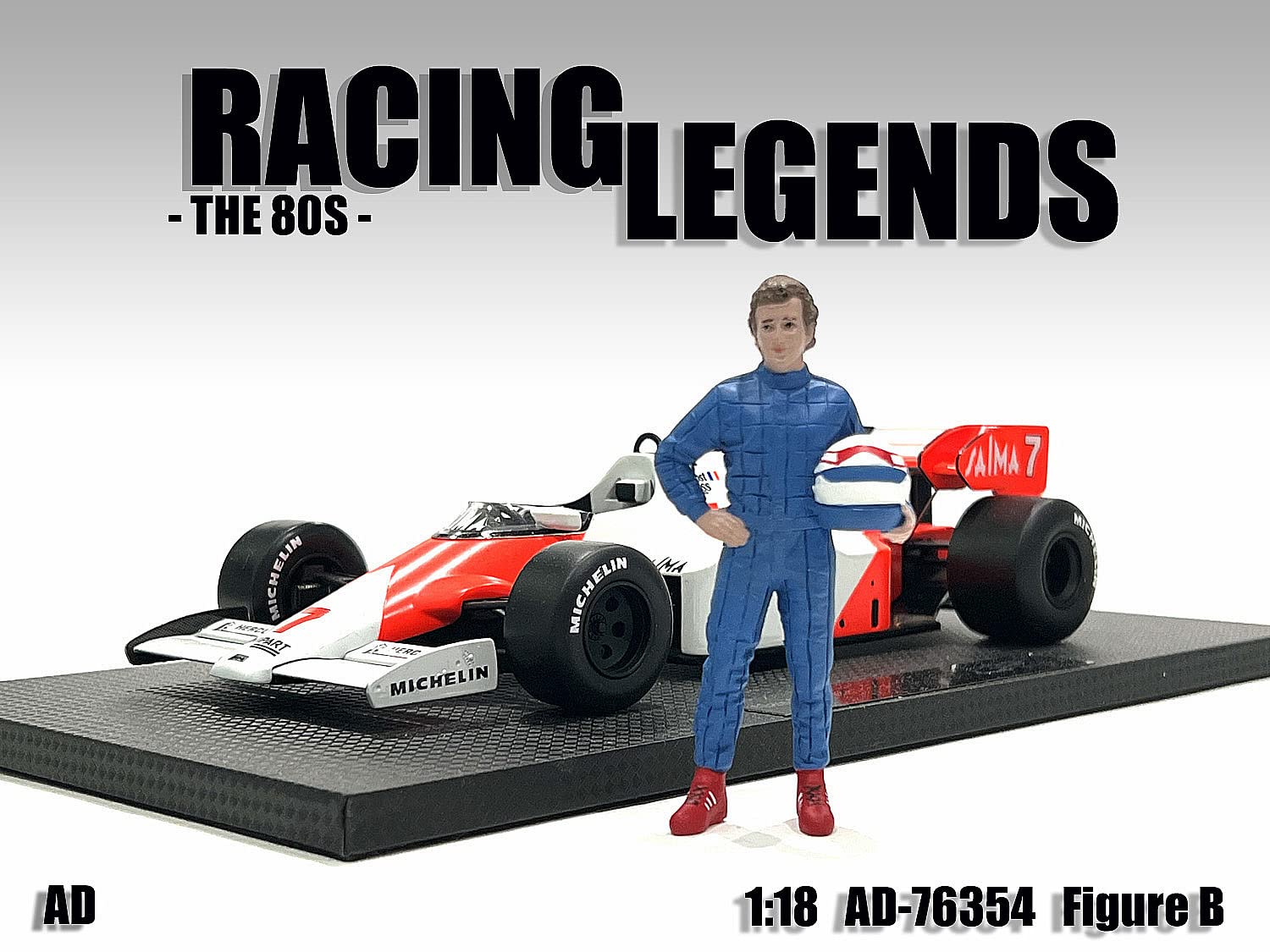 Amazon.com: American Diorama Racing Legend 1980s Theme (Figure B