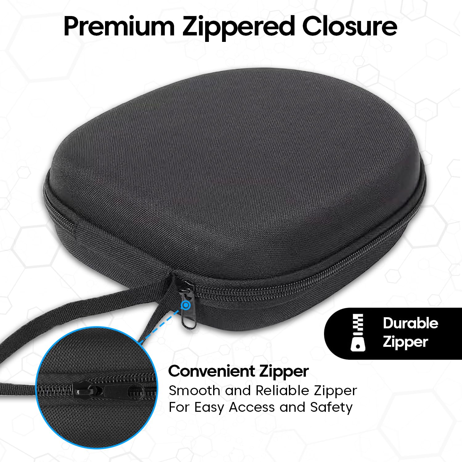 Sounce EVA Case for Anker Q20i Headphones Shockproof, Black — Amazon image 4