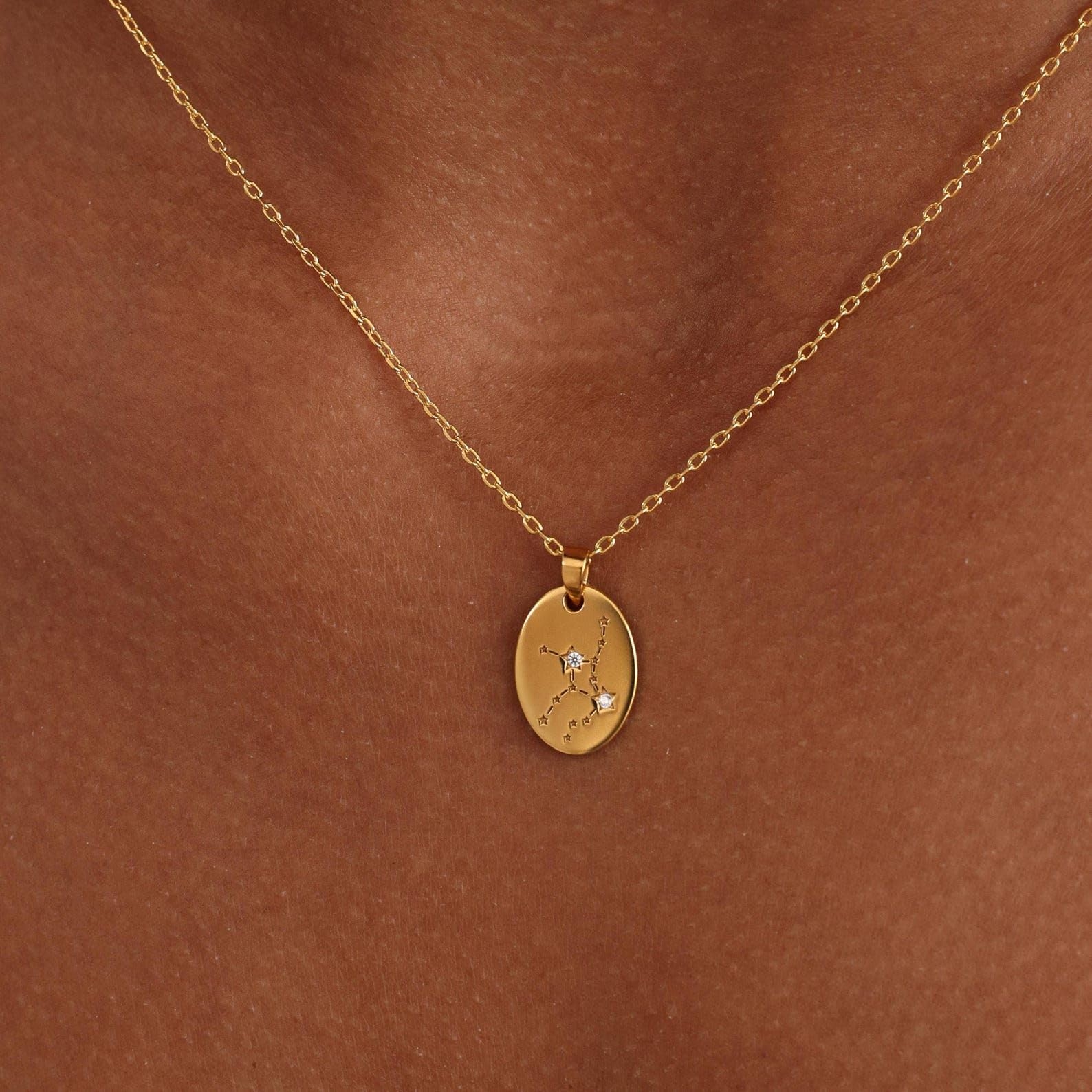 925 personalizzato zodiaco pendente Collane stella segno ciondolo Compleanno fatto a mano anniversario Collana di costellazione personalizzata argento sterling