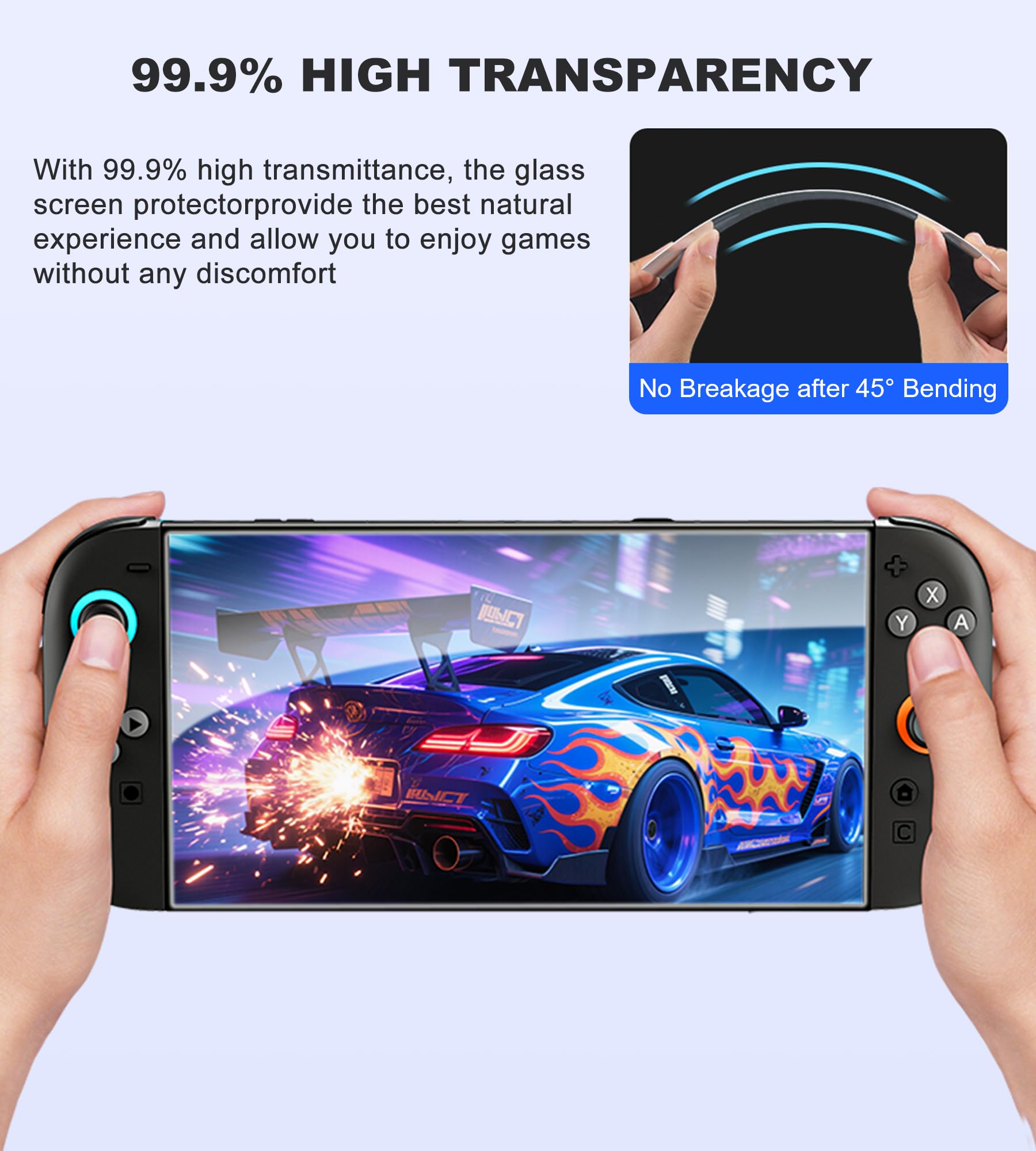 Switch 2 Cristal blindado para Nintendo, Switch 2, protector de pantalla de vidrio templado 9H, 2 unidades con marco de alineación, irrompible y resistente a los arañazos, Switch 2 accesorios, Switch