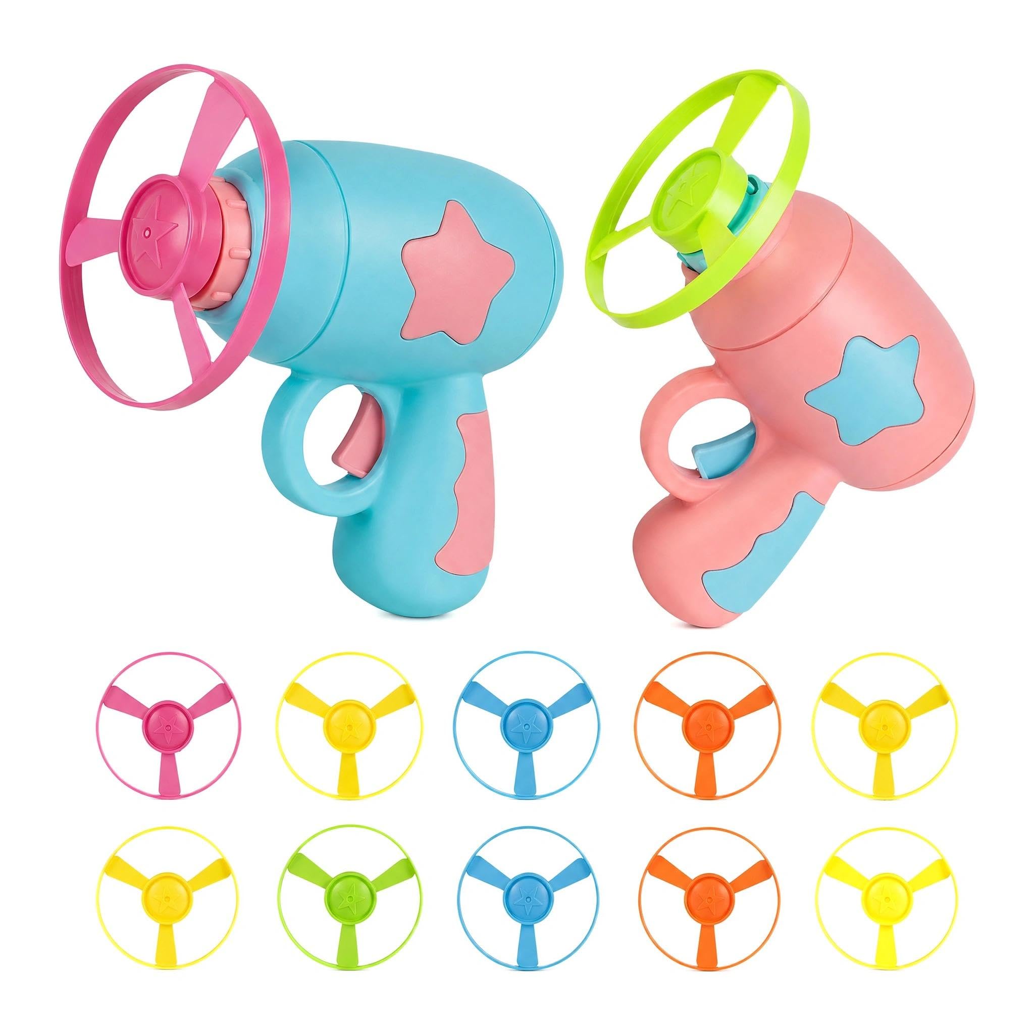 MYHOGOOD Funny Interactive Cat Toy, Flying Disc Launcher