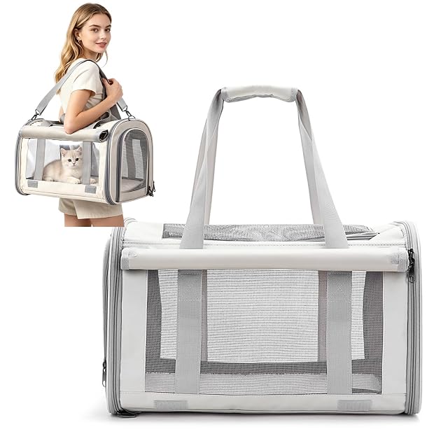 PETCUTE Transportín Porta Mascota Gato Perro 7.5kg