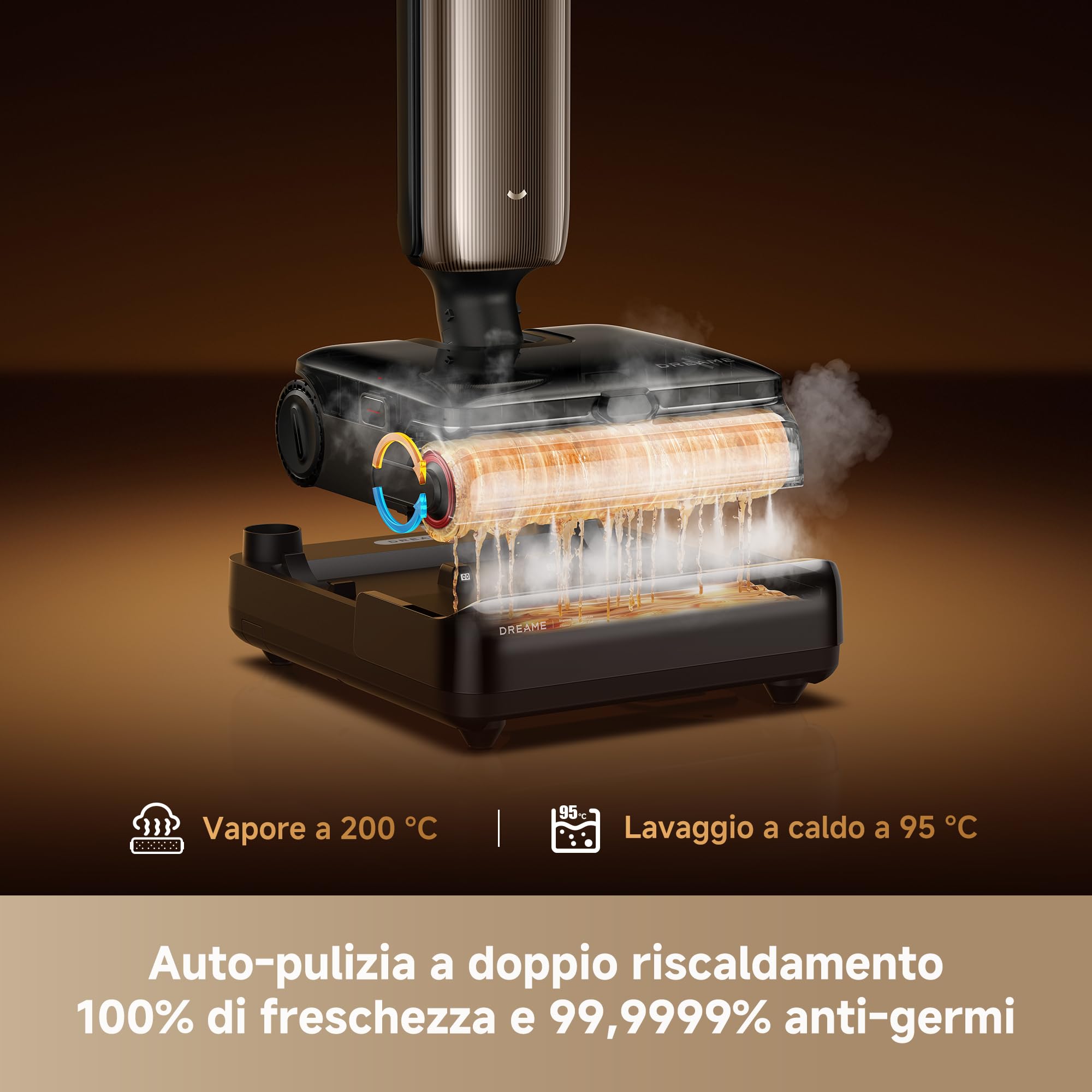 DREAME T16 Pro Steam Aspirapolvere Lavapavimenti, Aspir. da 30.000 Pa