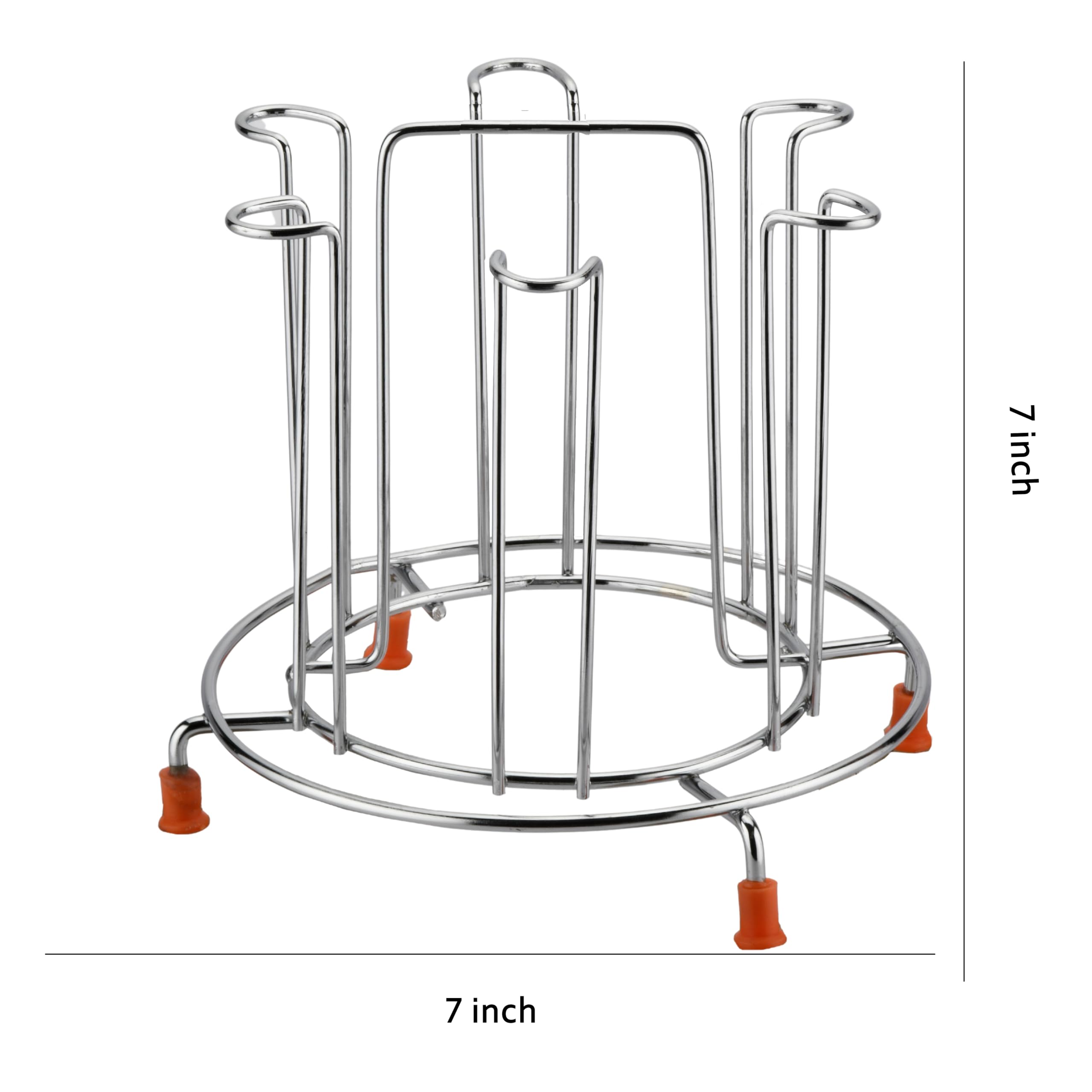 Stainless Steel Glass Stand - Durable & Stable -2