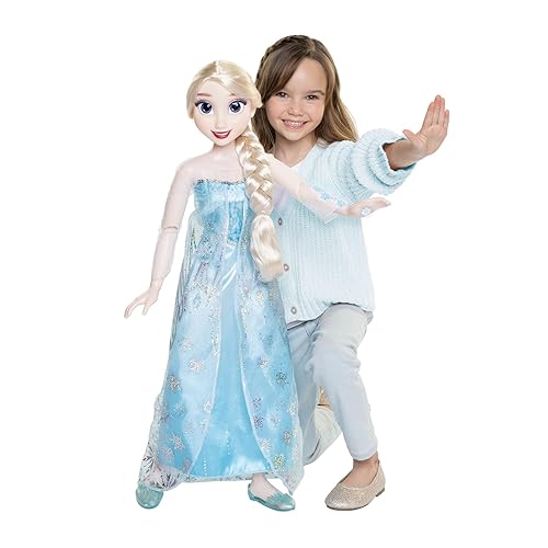 Disney Frozen Elsa Doll, 100 Ice Powers, Light Up &