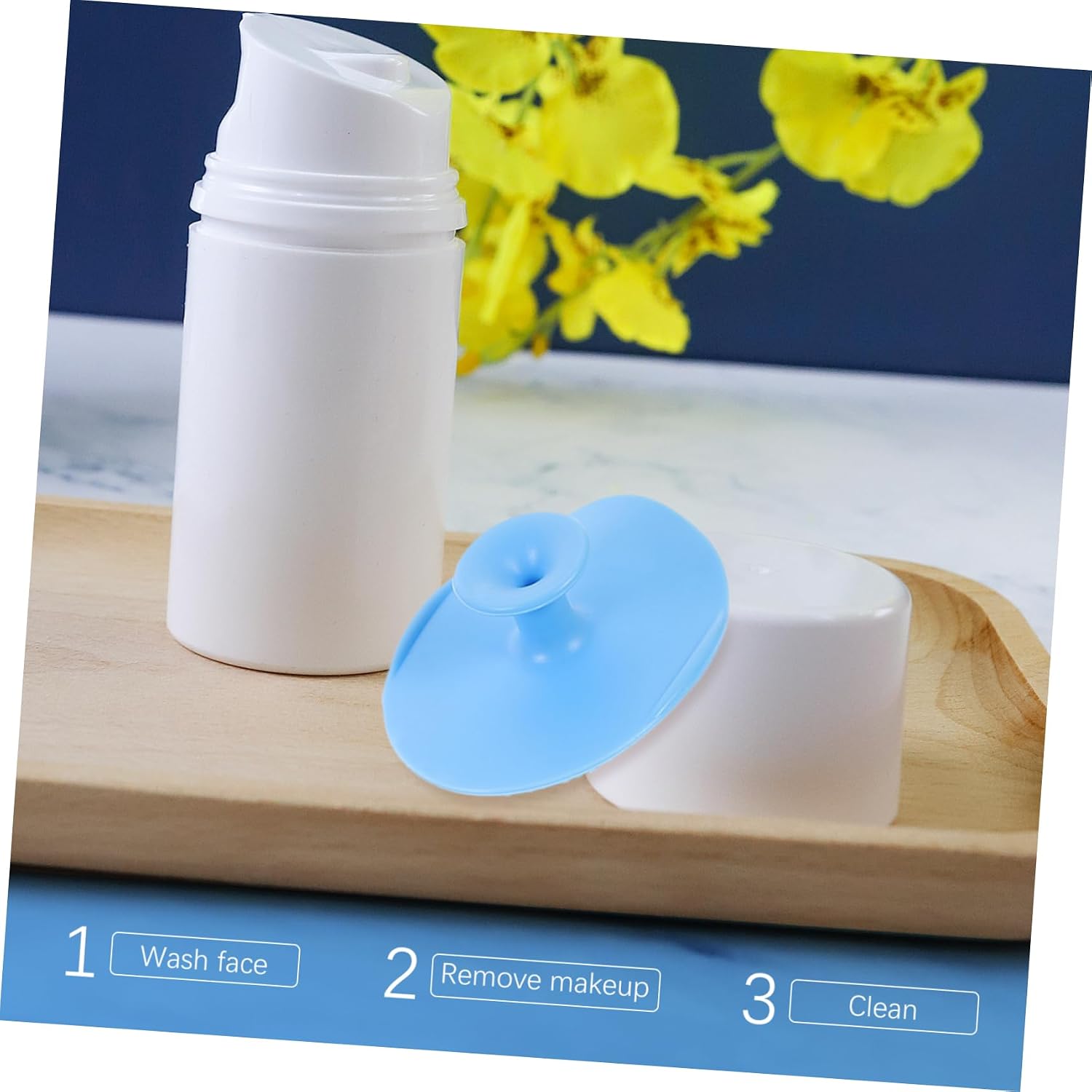6 Pack Silicone Facial Cleansing Brush for Women Deep Cleaning image 2
