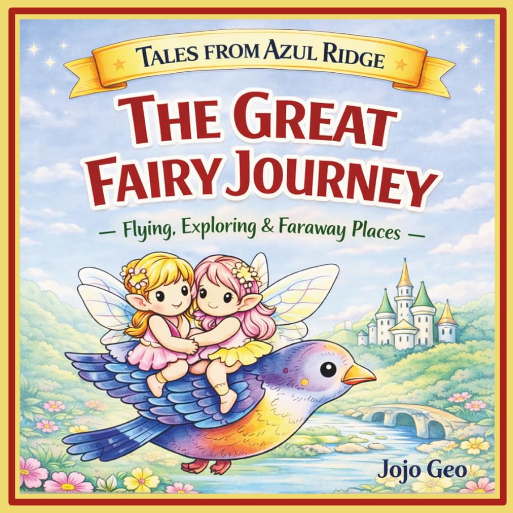 Tales from Azul Ridge: The Great Fairy Journey: A Simple and Sweet Adventure Coloring Book with Fairies, Animals, Castles, Mountains, Waterfalls & Ocean Scenes (The Fairies of Azul Ridge)