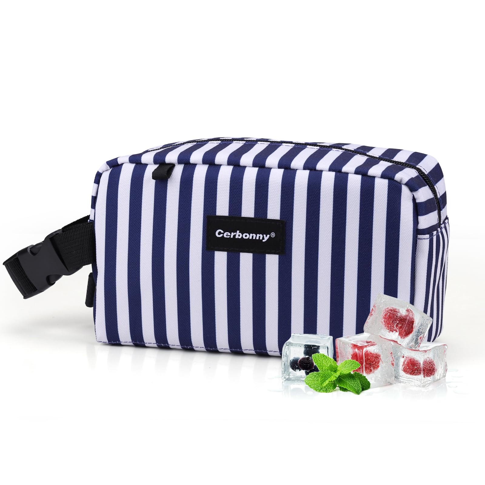 Freezable Lunch Bag,Freezable Snack Bag,Mini Cooler Bag for Travel/Work/School,Small Insulated Bag,Small Cooler Lunch Box with Ice Packs,Insulated Snack Bag,Freezable Snack Box with Handle Buckle — image 1