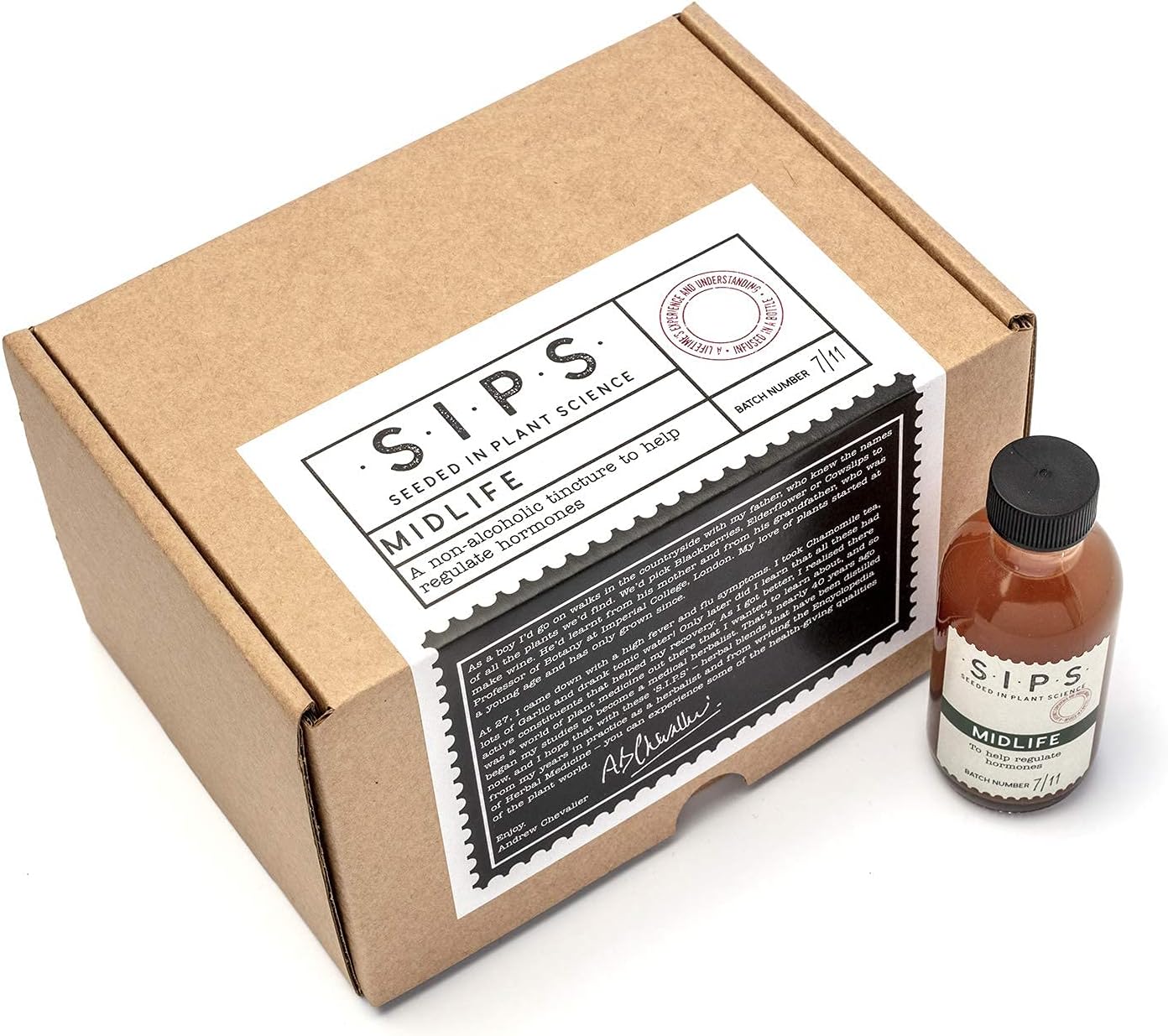 Herbal SIPS Organic Vegan Liquid Perimenopause and Natural HRT Supplements Alternative for