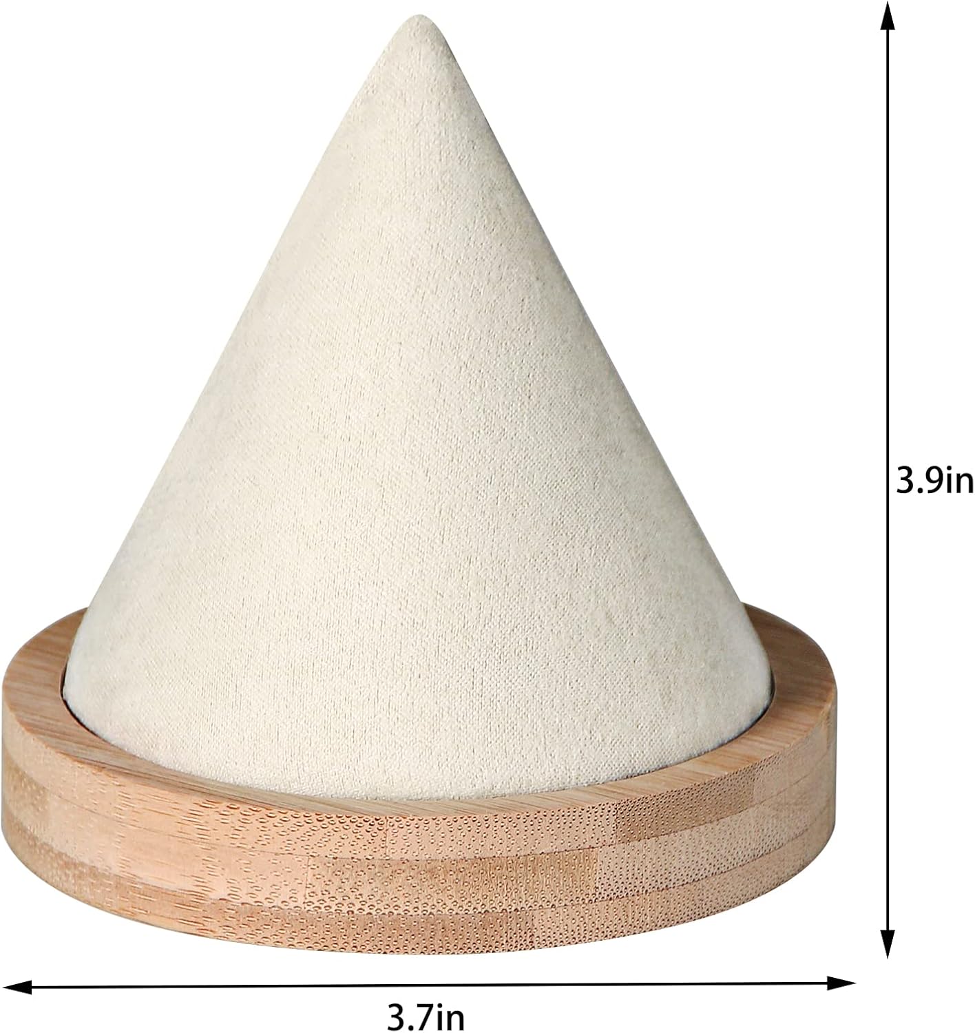 Bamboo Cone Bracelet Display Stand for Show Selling (Beige) - Image 7