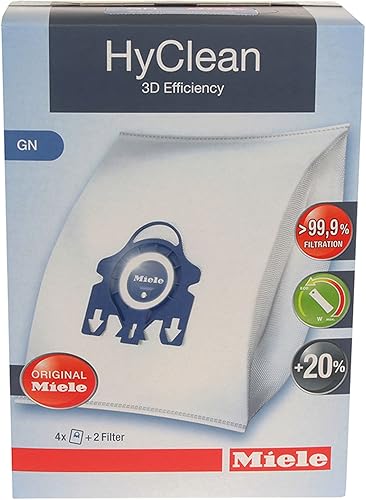 Miele Cleaners-99 HyClean 3D GN Tipo Bolsas de polvo de microfibra Aspiradoras - 9917730, blanco y azul