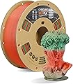 OVERTURE Soie PLA Filament 1.75mm, Bobine de 1kg(2,2lbs), Précision dimensionnelle +/- 0,02 mm (Silk Lettuce Tomato)