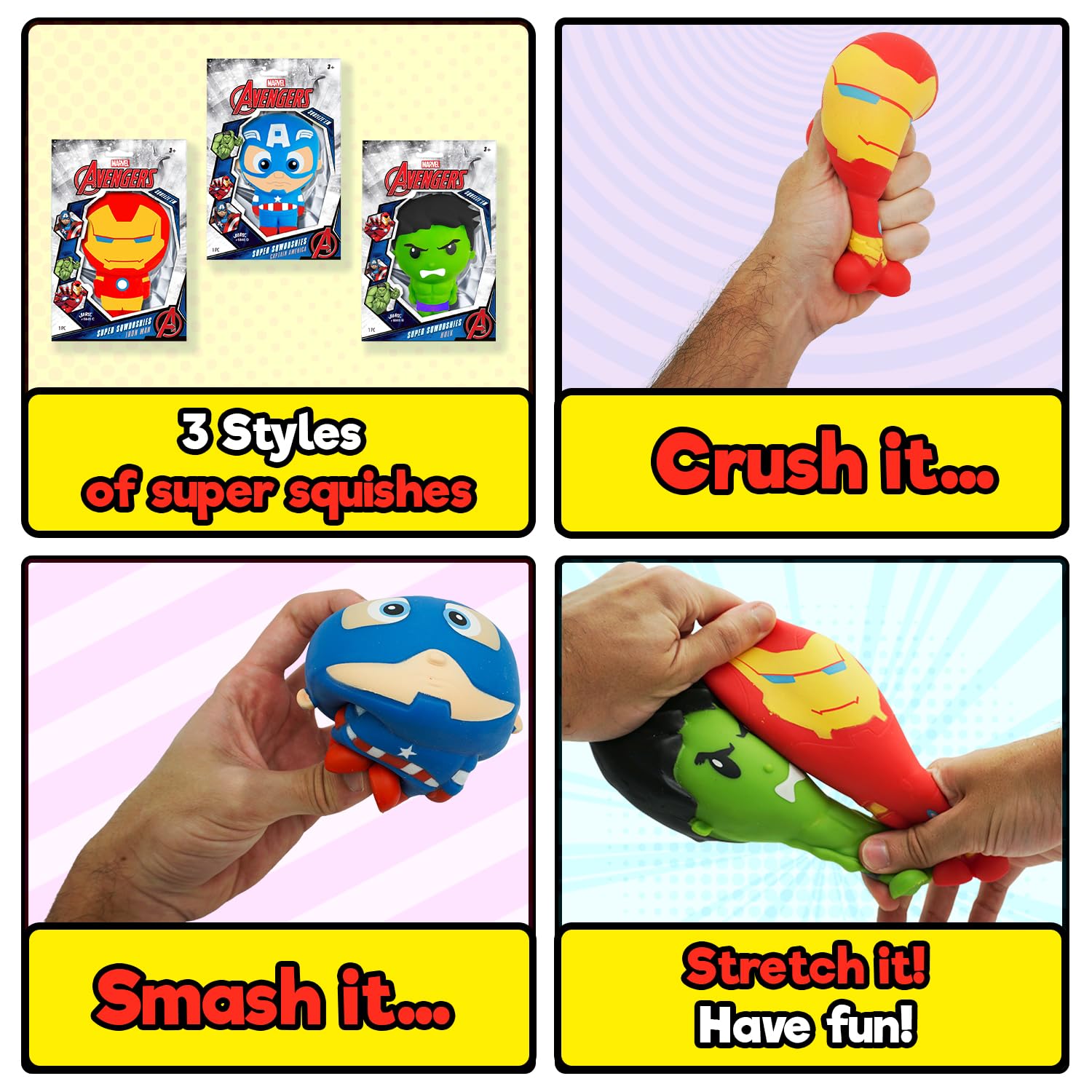 Amazon.com: JA-RU Marvel Captain America Super Squishy Toy (Pack