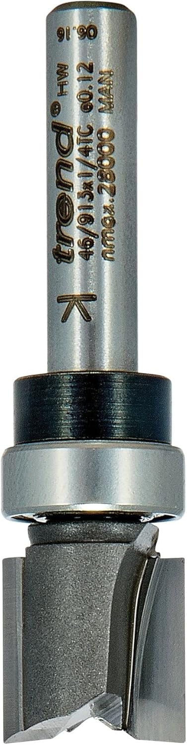 Trend Professional Guided Profiler, 1/2" Diameter x 1/2" Cut, 1/4 Inch Shank, Bearings, Tungsten Carbide Tipped, 46/913X1/4TC