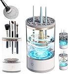 Makeup Brush Cleaner,Rechargeable Electric Makeup Brush Cleaner Dryer,Portable Makeup Brush Cleaner for Traveling Households, USB, Fits All Brush Sizes