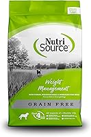Vista 1 de NutriSource Alimento seco para perros sin granos para control de peso, pavo, harina de pescado blanco y harina de pescado Menhaden, 26 libras