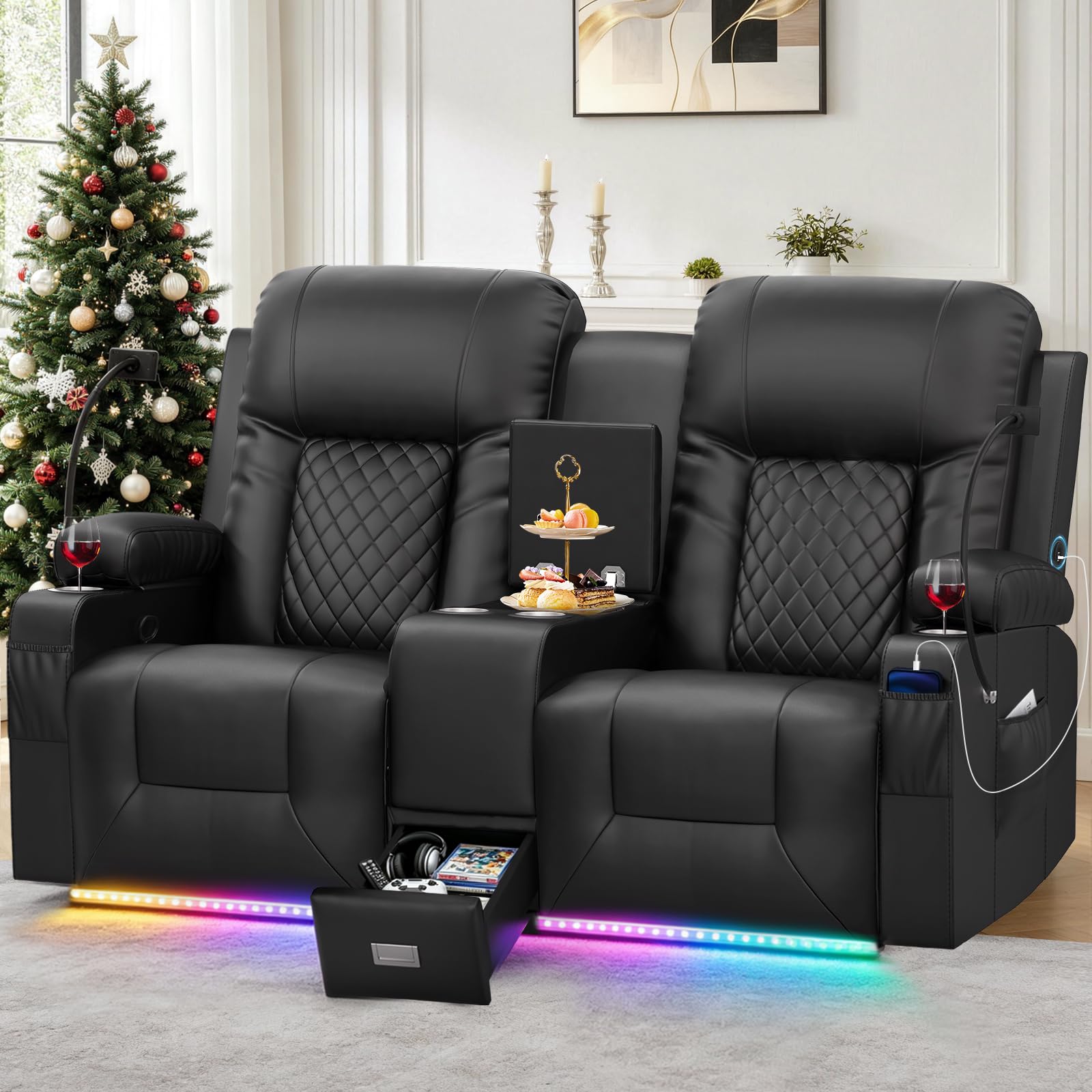 YONISEE Loveseat Recliner