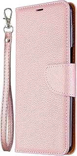 Nothing Phone (1) Case, Shock-Absorption Business Flip Phone Case PU Leather Notebook Wallet with Magnetic Stand Card Holders Folio Soft TPU Bumper Protective Cover for Nothing Phone (1) Rose gold