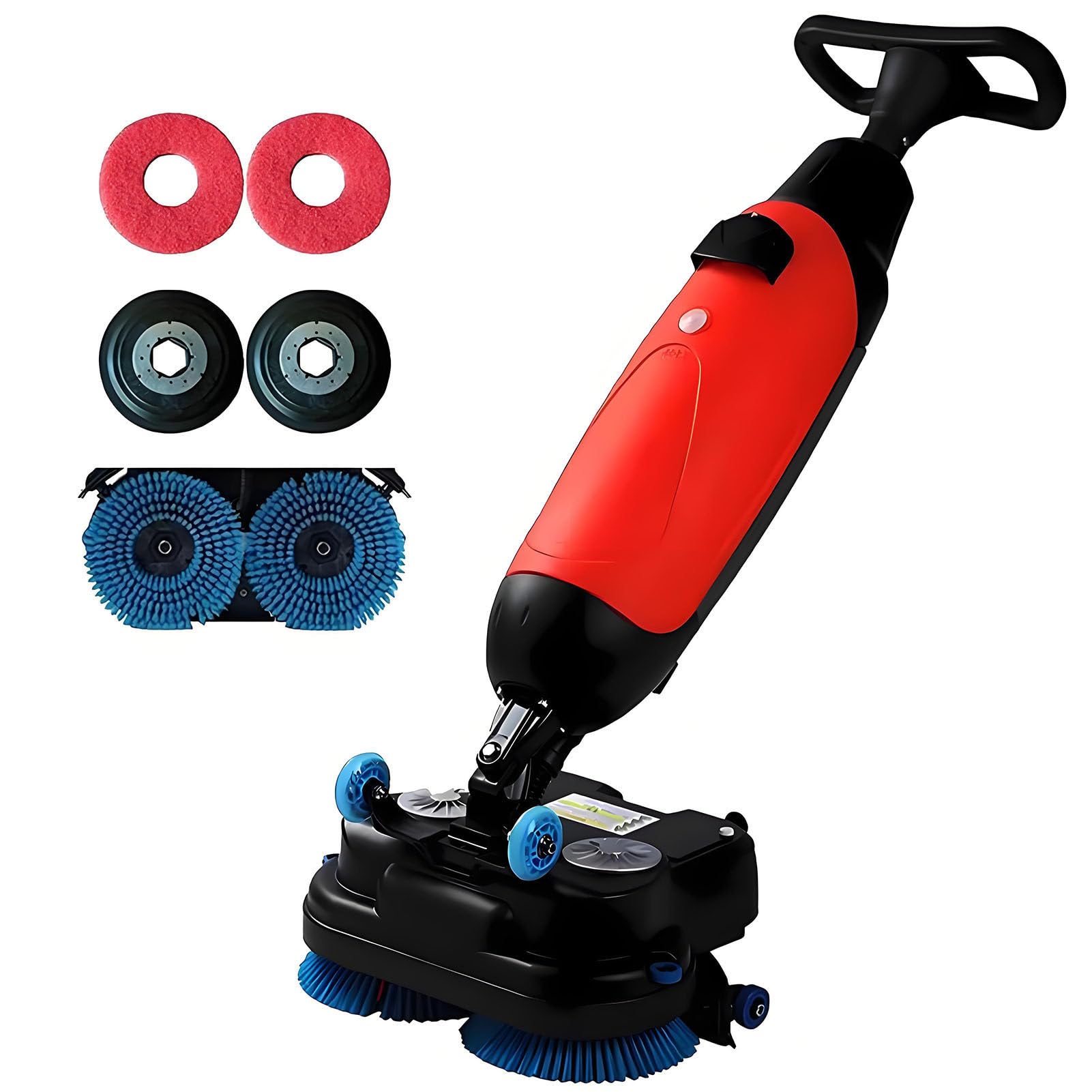 FHRKA Multi-functional Floor Buffer Polisher Machine,Commercial Floor Washer,Dual Brush,Cordless Electric Floor Cleaner