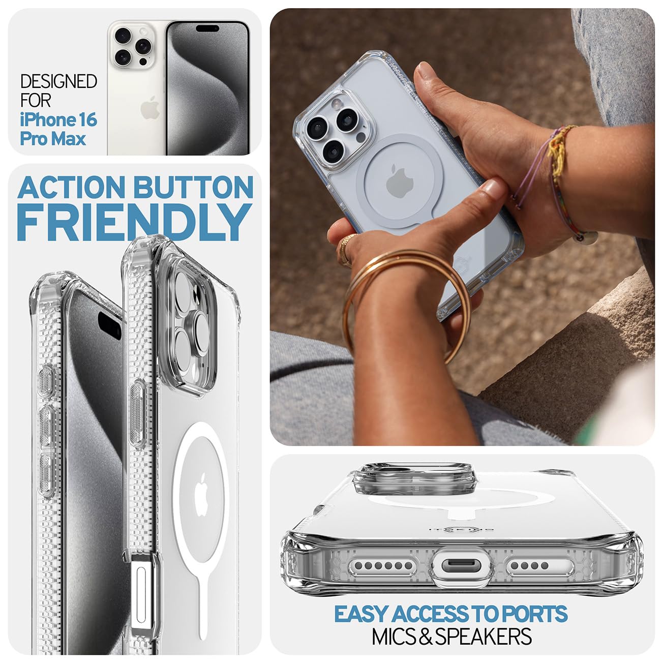 Tech-Protect MagMat MagSafe, iPhone 16 Pro Max, fekete | iPhone 16 Pro