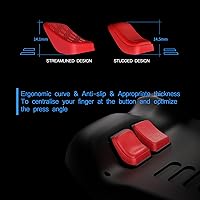 Vista 5 de PlayVital Mix Version - Juego de mejora de botón trasero para Steam Deck LCD, kit de protección de botón de mejora de agarre para Steam Deck OLED