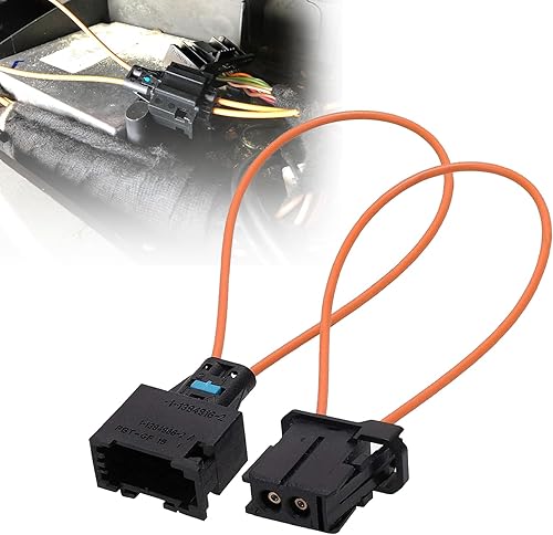 SecosAutoparts A pai - Adaptador de derivación de bucle óptico de fibra óptica hembra y macho Conector universal para radio y audio compatible con
