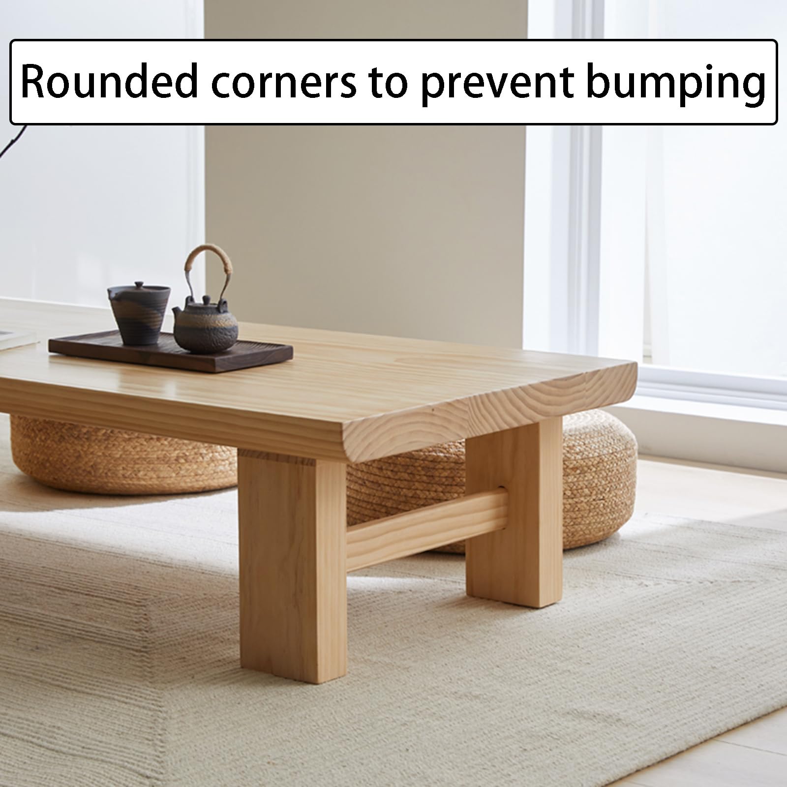 Low Height Coffee Table, Modern Low Coffee Table, Japanese Table
