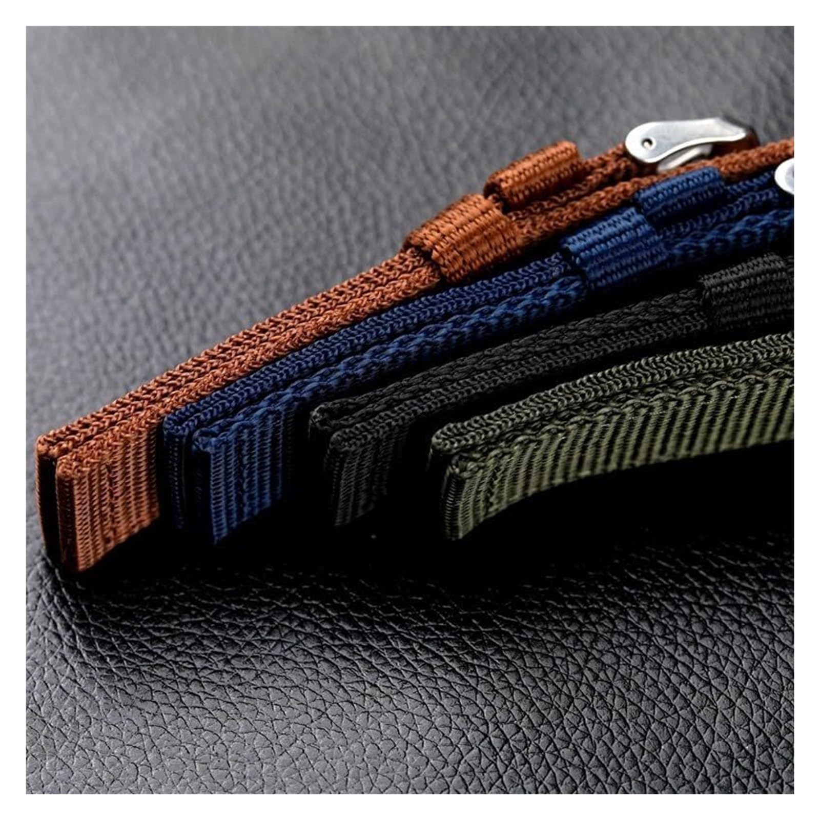 Remplacement du bracelet de la montre intelligente Bracelet universel tressé en Nylon, épais, de remplacement, for hommes et femmes, accessoires de ceinture, bracelet de montre en nylon