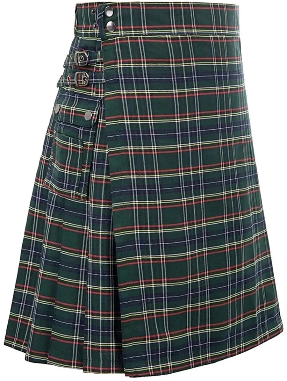 AMEEDA Lightweight Kilt Kilt For Men Traditional Highland Tartan Utility Scottish Mens(Color 5,4XL)
