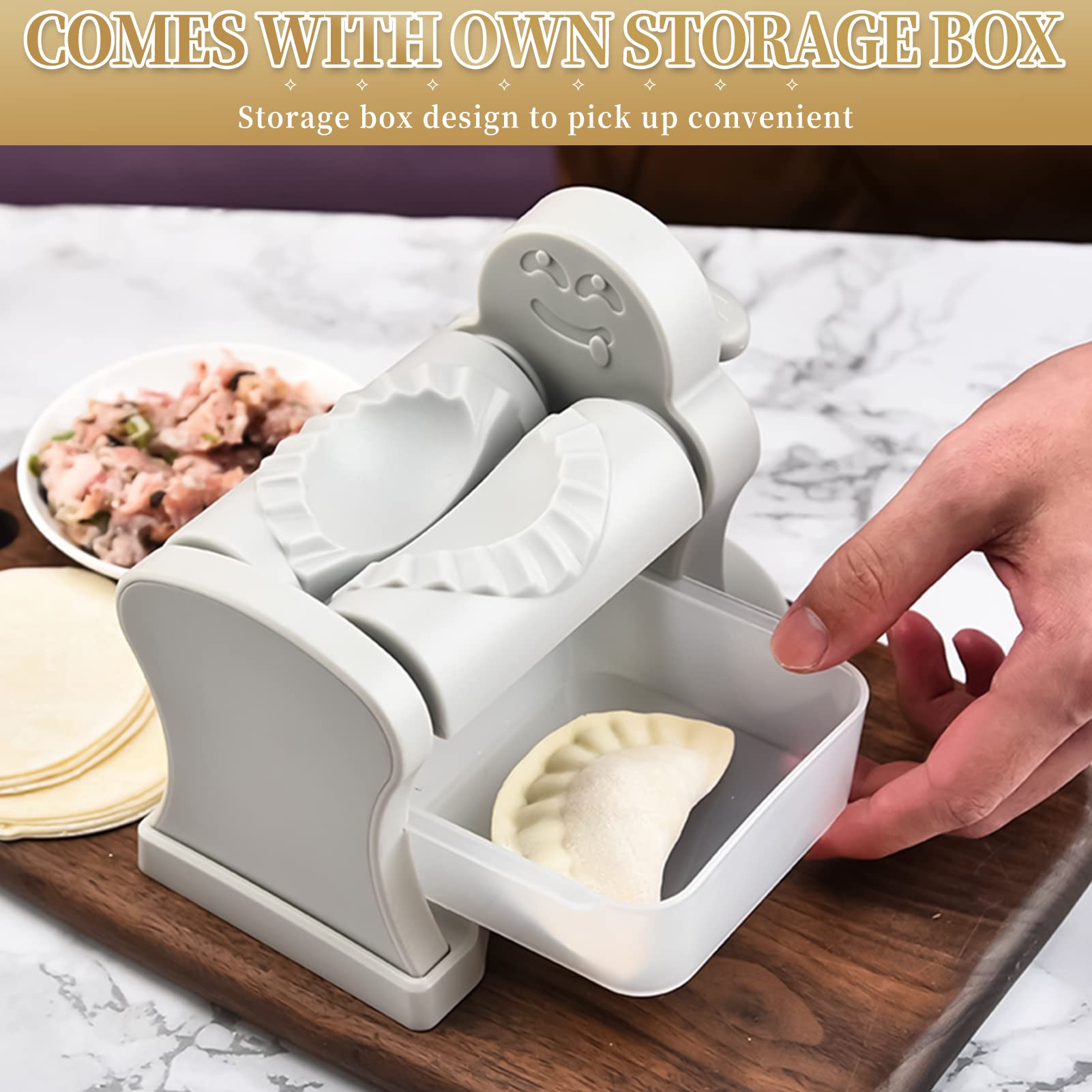 Dumpling Maker,Ravioli Maker,Moule de Boulette,Dumpling Mold,Ravioli